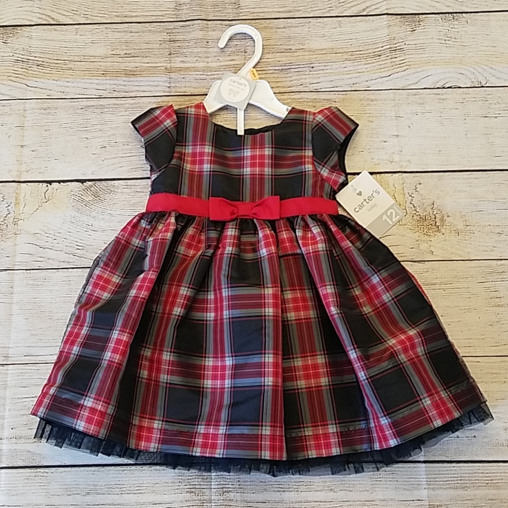 Carter's 12 months Black and Red baby dress